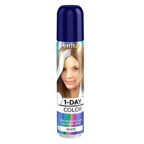 Venita 1-Day Color koloryzujący spray do włosów Biały 50ml (P1)