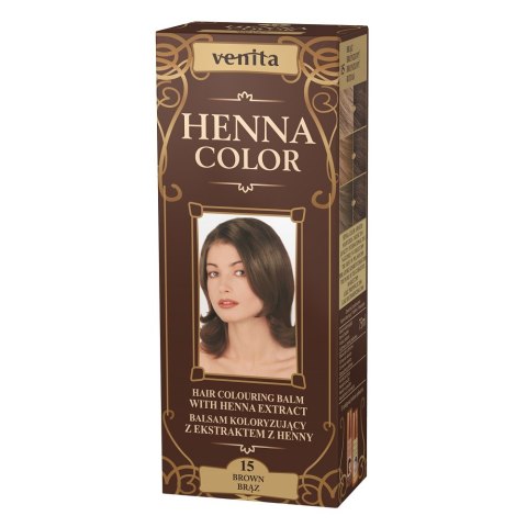 Venita Henna Color balsam koloryzujący z ekstraktem z henny 15 Brąz 75ml (P1)