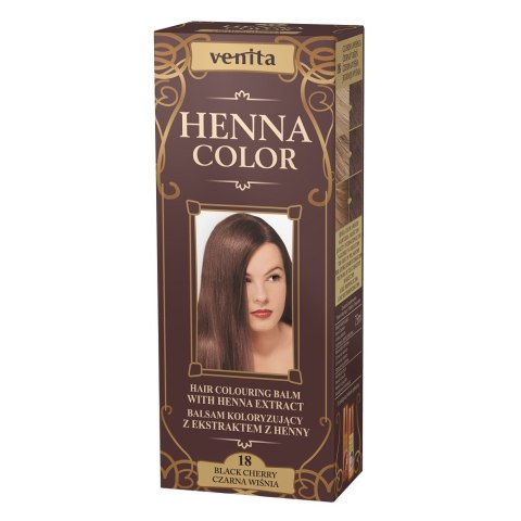 Venita Henna Color balsam koloryzujący z ekstraktem z henny 18 Czarna Wiśnia 75ml (P1)