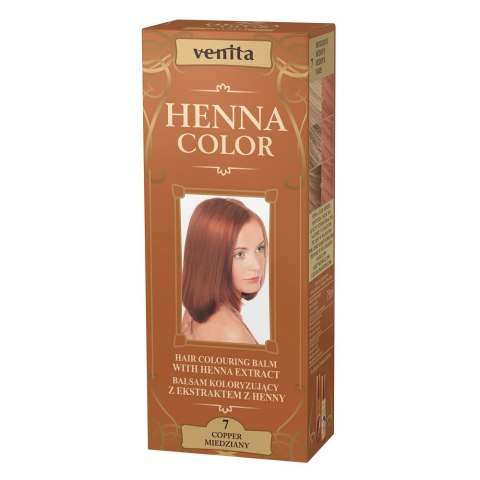 Venita Henna Color balsam koloryzujący z ekstraktem z henny 7 Miedziany 75ml (P1)