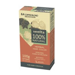 Venita Herbal Hair Color ziołowa farba do włosów 8.4 Miedziany Blond 100g (P1)