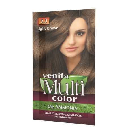 Venita MultiColor szampon koloryzujący 5.3 Jasny Brąz 40g (P1)