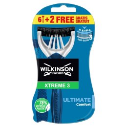 Wilkinson Xtreme3 Ultimate jednorazowe maszynki do golenia dla mężczyzn 8szt (P1)