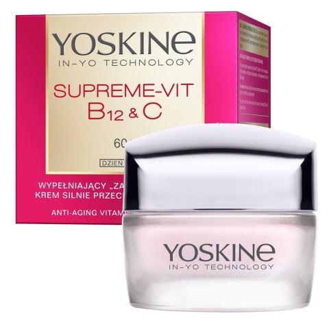 Yoskine Supreme-Vit B12 + C wypełniający krem silnie przeciwzmarszczkowy do twarzy na dzień 60+ 50ml (P1)