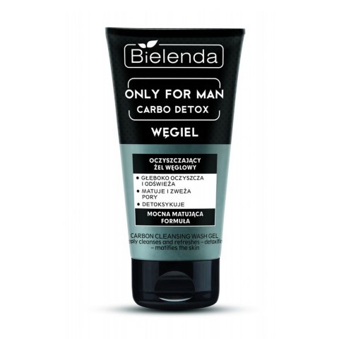 Bielenda Only For Man Carbo Detox oczyszczający żel do mycia twarzy 150g (P1)