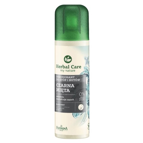 Farmona Herbal Care Czarna Mięta odświeżający dezodorant do stóp i butów 150ml (P1)