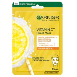 Garnier Skin Naturals Vitamin C Sheet Mask nawilżająca maska na tkaninie z witaminą C 28g (P1)