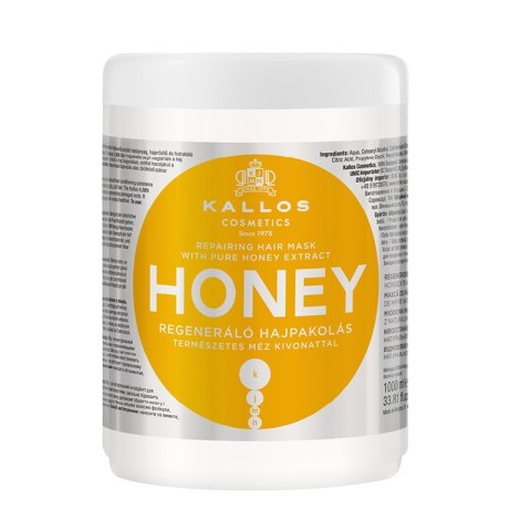 Kallos KJMN Honey Repairing Hair Mask regenerująca maska do włosów 1000ml (P1)