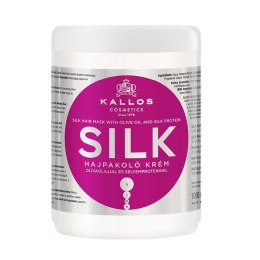 Kallos KJMN Silk Hair Mask maska do włosów z oliwą z oliwek i proteinami jedwabiu 1000ml (P1)