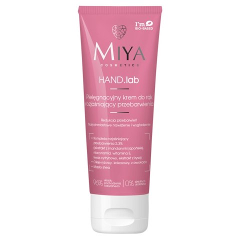 Miya Cosmetics HAND.lab pielęgnacyjny krem do rąk rozjaśniający przebarwienia 60ml (P1)