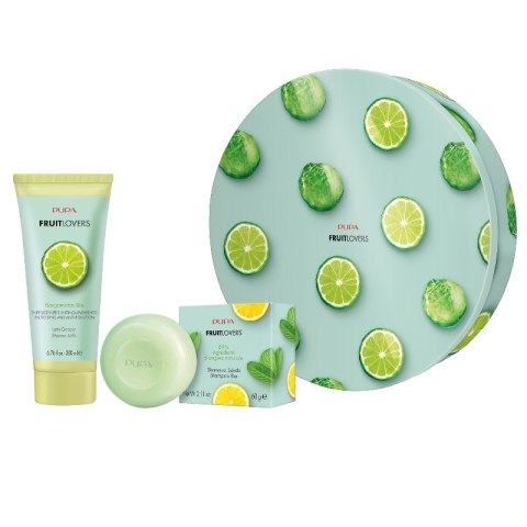 Pupa Milano Fruit Lovers Bergamot zestaw żel pod prysznic 200ml + szampon w kostce 60g (P1)