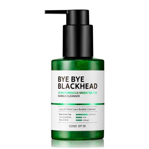 Some By Mi Bye Bye Blackhead 30 Days Miracle Green Tea Tox Bubble Cleanser oczyszczająca pianka do twarzy 120ml (P1)