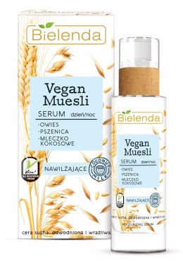 Bielenda Vegan Muesli Moisturizing Serum serum nawilżające do cery suchej. odwodnionej i wrażliwej na dzień i na noc 30ml (P1)