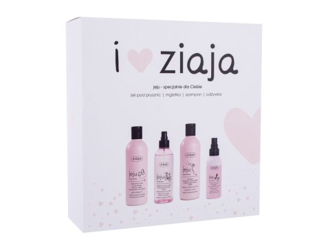 Ziaja Szampon Jeju 300 ml + Żel pod prysznic Jeju 300 ml + Mgiełka do twarzy Jeju 200 ml + Odżywka w spreju Jeju 125 ml I Love Z