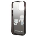 Karl Lagerfeld Gradient Ikonik Karl & Choupette - Etui iPhone 13 Pro (czarny)