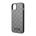 Karl Lagerfeld Saffiano Mono Metal Logo - Etui iPhone 14 Plus (szary)