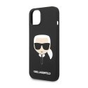 Karl Lagerfeld Silicone Ikonik Karl`s Head - Etui iPhone 14 Plus (czarny)