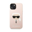 Karl Lagerfeld Silicone Ikonik Karl`s Head - Etui iPhone 14 Plus (różowy)