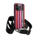 Karl Lagerfeld Color Stripes Strap - Etui iPhone 14 Pro (różowy)