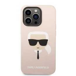 Karl Lagerfeld Silicone Ikonik Karl`s Head MagSafe - Etui iPhone 14 Pro (różowy)