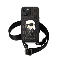 Karl Lagerfeld NFT Monogram Ikonik Patch - Etui iPhone 14 Plus (czarny)