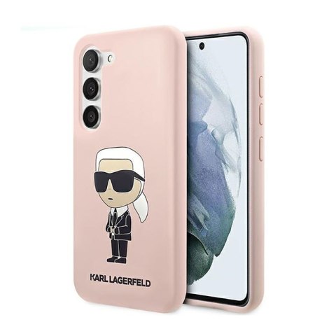 Karl Lagerfeld Silicone NFT Ikonik - Etui Samsung Galaxy S23+ (różowy)