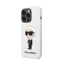 Karl Lagerfeld Silicone NFT Ikonik - Etui iPhone 14 Pro (biały)