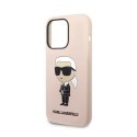 Karl Lagerfeld Silicone NFT Ikonik - Etui iPhone 14 Pro (różowy)