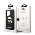 Karl Lagerfeld Silicone NFT Ikonik MagSafe - Etui iPhone 14 Pro Max (czarny)