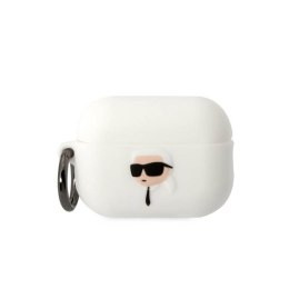 Karl Lagerfeld Silicone NFT Karl Head 3D - Etui AirPods Pro 2 (biały)