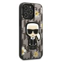 Karl Lagerfeld Iconic Karl Flower - Etui iPhone 13 Pro (szary)