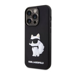 Karl Lagerfeld 3D Rubber NFT Choupette - Etui iPhone 14 Pro (Czarny)