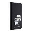 Karl Lagerfeld Booktype NFT Saffiano Karl & Choupette - Etui iPhone 14 Pro (Czarny)