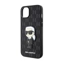 Karl Lagerfeld Saffiano Monogram NFT Ikonik - Etui iPhone 14 Plus (Czarny)