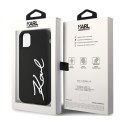 Karl Lagerfeld Silicone Signature - Etui iPhone 11 (Czarny)