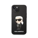 Karl Lagerfeld Silicone Ikonik MagSafe - Etui iPhone 15 Plus / 14 Plus (czarny)