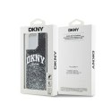 DKNY Liquid Glitter Big Logo - Etui iPhone 14 Pro Max (czarny)