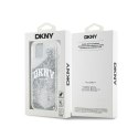 DKNY Liquid Glitter Big Logo - Etui iPhone 15 / 14 / 13 (biały)