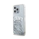 DKNY Liquid Glitter Big Logo - Etui iPhone 15 Pro Max (biały)