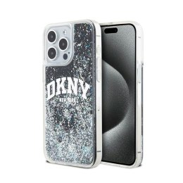 DKNY Liquid Glitter Big Logo - Etui iPhone 15 Pro Max (czarny)