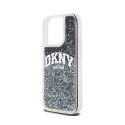 DKNY Liquid Glitter Big Logo - Etui iPhone 15 Pro (czarny)