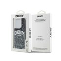 DKNY Liquid Glitter Big Logo - Etui iPhone 15 Pro (czarny)