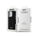 DKNY Liquid Silicone Small Metal Logo MagSafe - Etui iPhone 14 Pro (czarny)