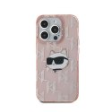 Karl Lagerfeld IML Choupette Head & Monogram - Etui iPhone 15 Pro (różowy)