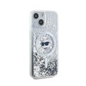 Karl Lagerfeld Liquid Glitter Choupette Head MagSafe - Etui iPhone 13 (przezroczysty)