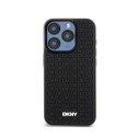 DKNY 3D Rubber Repeat Pattern - Etui iPhone 15 Pro (czarny)