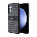 DKNY Leather Mono Stripe & Metal Logo - Etui Samsung Galaxy S24 (czarny)