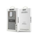 DKNY Leather Mono Stripe & Metal Logo - Etui iPhone 15 Pro Max (beżowy)