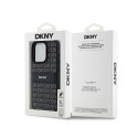 DKNY Leather Mono Stripe & Metal Logo - Etui iPhone 15 Pro Max (czarny)