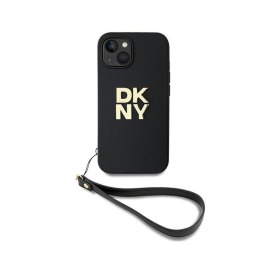 DKNY Wrist Strap Stock Logo - Etui iPhone 15 / 14 / 13 (czarny)